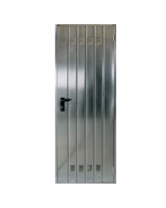 Zinc plated metal door 70x200x4.5 cm