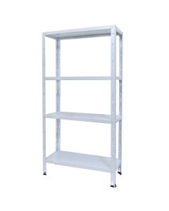 Metal shelf, bolt-on L75xP30xH142 4 levels  Load per level 25 kg - evenly distributed load