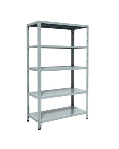 Metal shelf, with interlocking assembly L110xP50xH188 5 levels H40 Load capacity per level 200 kg - evenly distributed load