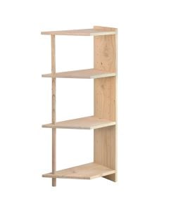 Raft druri pishe kendor, me 4 ndarje, trashesia 22mm, 120.7 x 25 x 50, cm