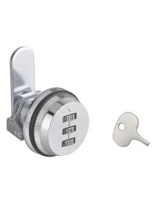 Lock 18mm, for metal cabinets/classifiers, with comnination mecanism
Lock 18mm, for metal cabinets/classifiers, with comnination mecanism