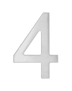 Number with stickers 4, stainless steel, H.76mm
