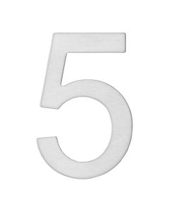 Number with stickers 5, stainless steel, H.76mm