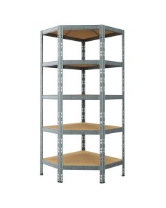 Metal shelf corner, with interlocking assembly H180xP40xL66 cm 5 levels H40 Load capacity per level 200 kg - evenly distributed load