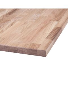 Oak solid wood worktop panel B/C plus, 26 x 800 x 1600 mm