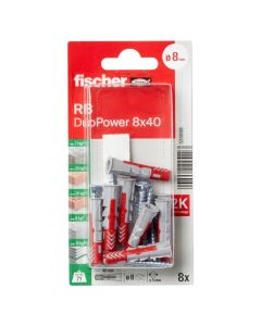 Upa DuoPower 8 x 40, 
vida 5, 0 x 50, 
ngjitëse secila e zezë, e bardhë, kafe, gri, 8 pc