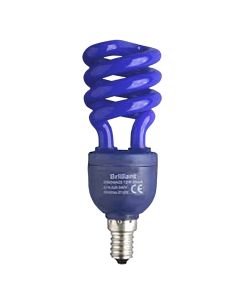 Brilliant CLF Spiral Bulb E14   /   13 W Blue, 310lm, 10000h, 12.3x4.6 cm