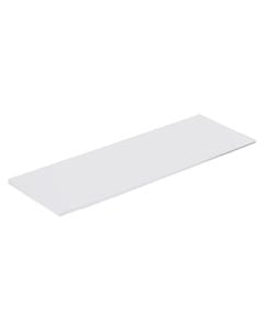 Shelf, glass, 600x6x120mm, white
