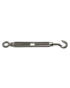 Turnbuckle din 1480 inox aisi 316 eye / hook, 6mm, 1/4mm