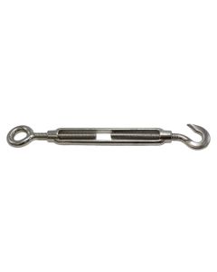 Turnbuckle din 1480 inox aisi 316 eye / hook, 10mm, 3/8mm