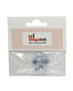 Wire rope clip din 741 electro galvanized, 5mm, 24x24mm