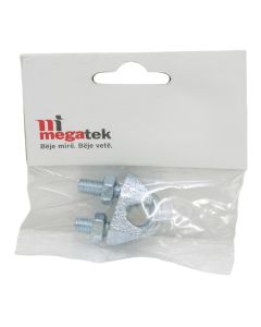 Wire rope clip din 741 electro galvanized, 8mm, 34x30mm