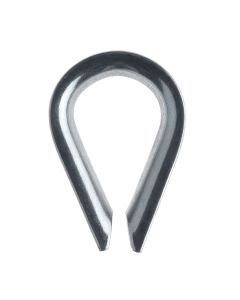 Thimble stainless steel, 3mm, 24x16x9,5mm