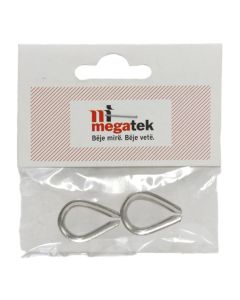 Thimble stainless steel, 4mm, 28x19x11,5mm