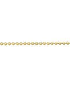 Decorative chain, brass ball Ø3.6mm, reel 25ml