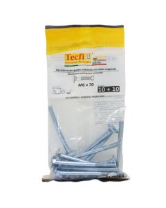 Bullon koke çader+dado, M6x70mm , Bag 10