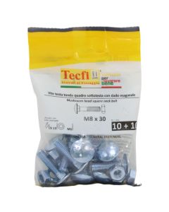 Bullon koke çader+dado, M8x30mm , Bag 10