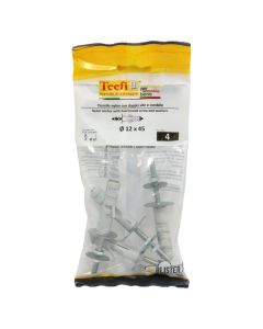 Bullon me upe najloni me dopio dado, Ø12x45 - M5mm , Bag 4