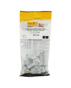 Bullon me upe najloni me dopio dado, Ø9x40 - M4mm , Bag 6