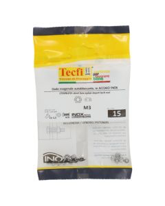 Dado inoksi A2(AISI 304) hegzagonale me frenim, DIN 982 , M3mm , Bag 15