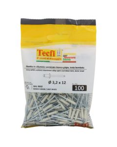 Perçina alumini RAL 9002 alumin/çeliku, Ø 3,2x12mm , Bag 100