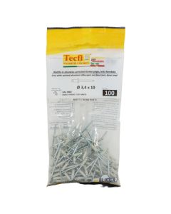 Perçina alumini RAL 9002 alumin/çeliku, Ø 3,4x10mm , Bag 100