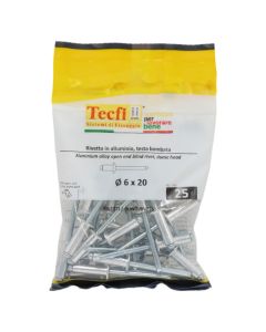 Perçina Alumini/çeliku, Ø 6x20mm , Bag 25