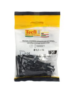 Cross type H bugle head SDS, black phosphated, Ø3,5x45mm, Bag 30