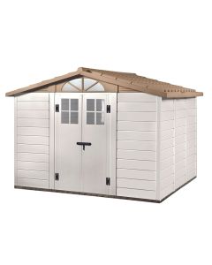 Storage sheds TUSCANY EVO 280 for garden, PVC, 309 x 261 x 225 cm.
