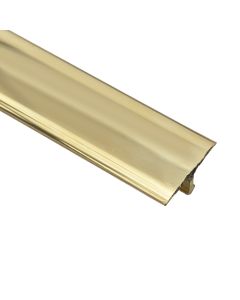 Profile T-shaped, Aluminium polished brass, 20 x 9 mm , 900 mm