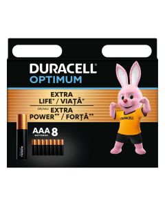 Bateri, Duracell Optimum, 8xAAA