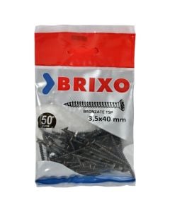 Vida druri Brixo, të zinkuara, 3.5x40 mm, 50 copë/ pako