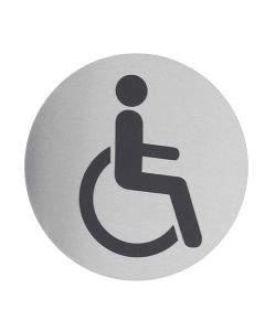 Sign board (for people with disabilities) Ø80 mm