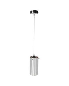 Ndricues i varur E27  1x40W, metal+xham, ngj. kromi, D10cm,