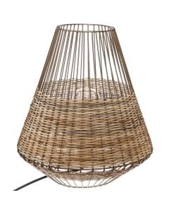 CHERAW table lamp, E27, 1x40W, metal / linen rope, D. 30 x H. 33.5 cm