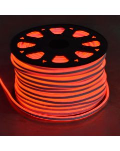 LED NEON rop light, 120L/m, 1m/cut, red LED, tube size 8x16mm, 100m long, 230V, 50pcs Connector