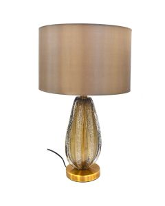 Ndricues tavoline, metal/kristal/tekstil, Φ350×H600mm, E27×1×40W, 230V