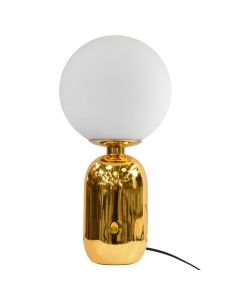 Table lamp, metal / glass, Φ200mm, gold, 230V