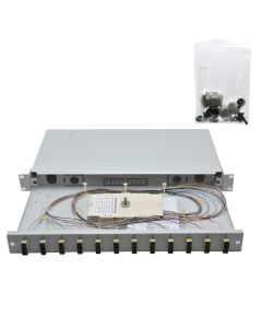 FIBER OPTIC SLIDING SPLICE BOX 1U EQ 12XSC DUPLEX