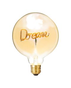 Llampe LED DREAM, Filament, E27, 6W, 2200K, 510lm, 220V-240V AC, D. 12,5 x H. 17 cm.