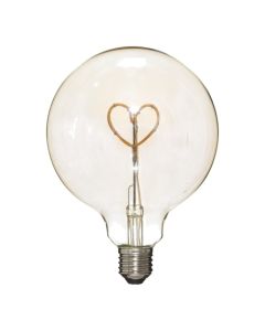 Llampe LED LOVE, Filament, E27, 6W, 2200K, 510lm, 220V-240V AC, D. 12,5 x H. 17 cm
