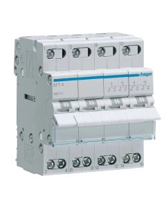 Komutator 1-0-2, 4 polar, 40A, 400V,0.60A, rryma AC, IP20