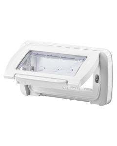 Kapak per mbyllje, me kapak transparent, IP44, 4P, njyra e bardhe, plastike.