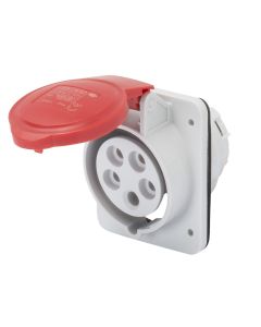 Prize industriale, 3P+T+N, 16A, 400V, me kapak, plastike/baker, IP44.