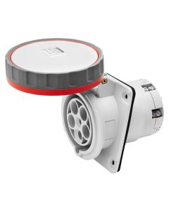 Prize industriale, 3P+T, 63A, 400V, me kapak, plastike/baker, IP67.