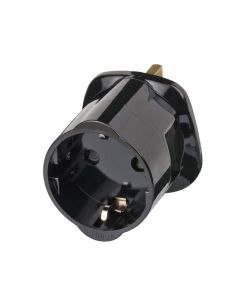 Adaptor, prize shuko/spine, GB, 13A, 250V, 3120W
