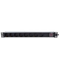 Multiprize per RACK, 8 shuko, 230V, IP20