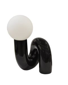 Table Lamp D25, H36 cm, Resin/Glass, 2xG9
