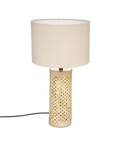 Table light, Rattan/Textile, H47 cm, E27, x40 W