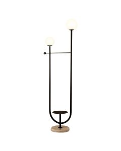 Ndricues pedan, 1xE27, 30x58x180 cm, I zi / I bardhe
